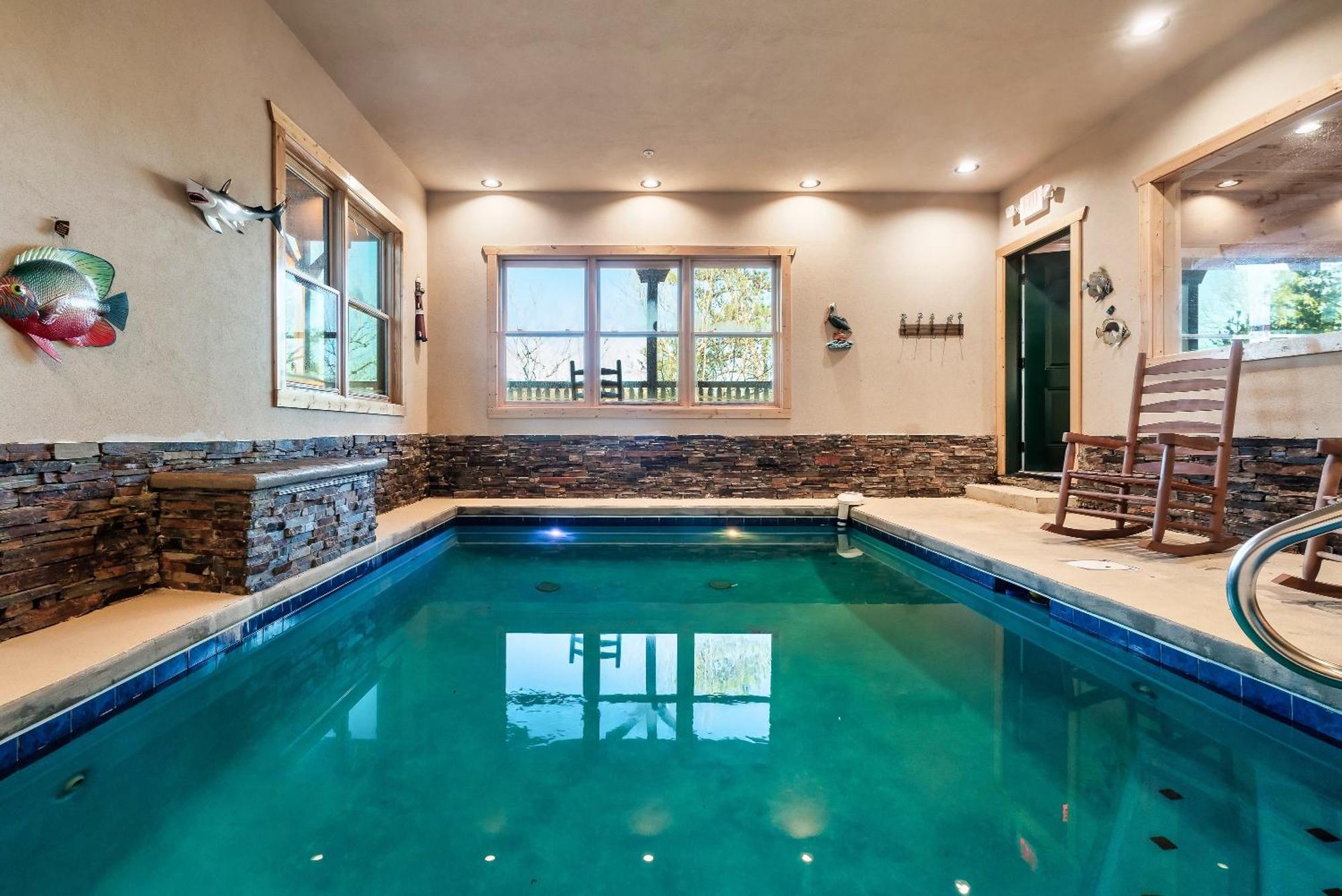 Full Equipped Cabin With A Pool And Game Room Smokies Views Gatlinburg Dış mekan fotoğraf