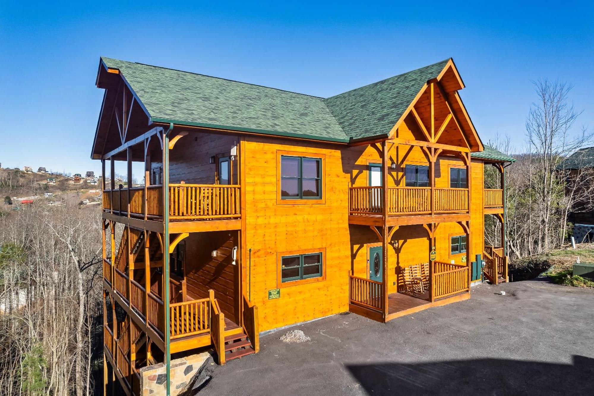 Full Equipped Cabin With A Pool And Game Room Smokies Views Gatlinburg Dış mekan fotoğraf